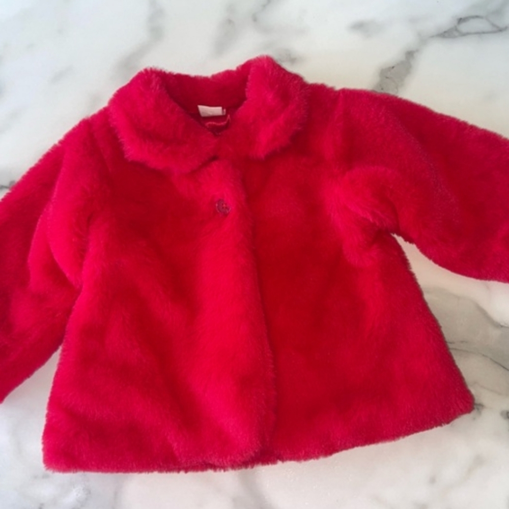 BABY ESSENTIALS Fur Toddler Child Kids Coat Jacket NWT